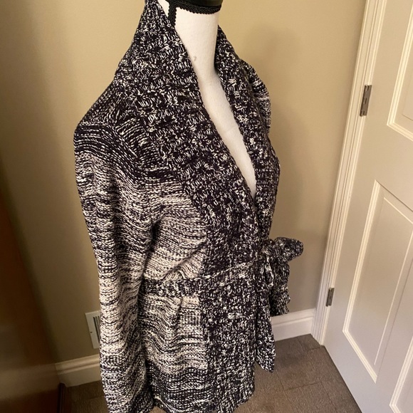 INC International Concepts Cardigan Sweater w/ Tie - Picture 6 of 7